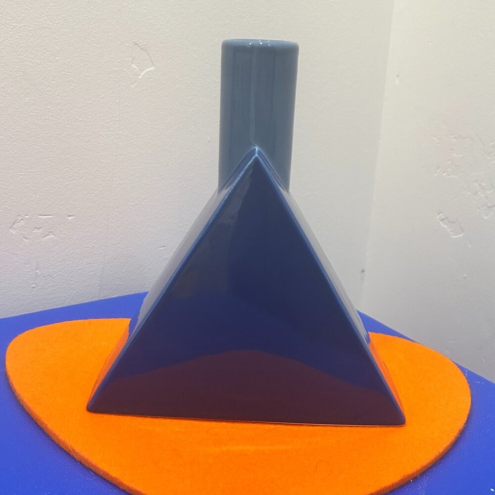 Jonathan Adler Blue Two-tone Vase
